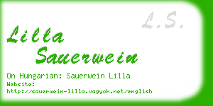 lilla sauerwein business card